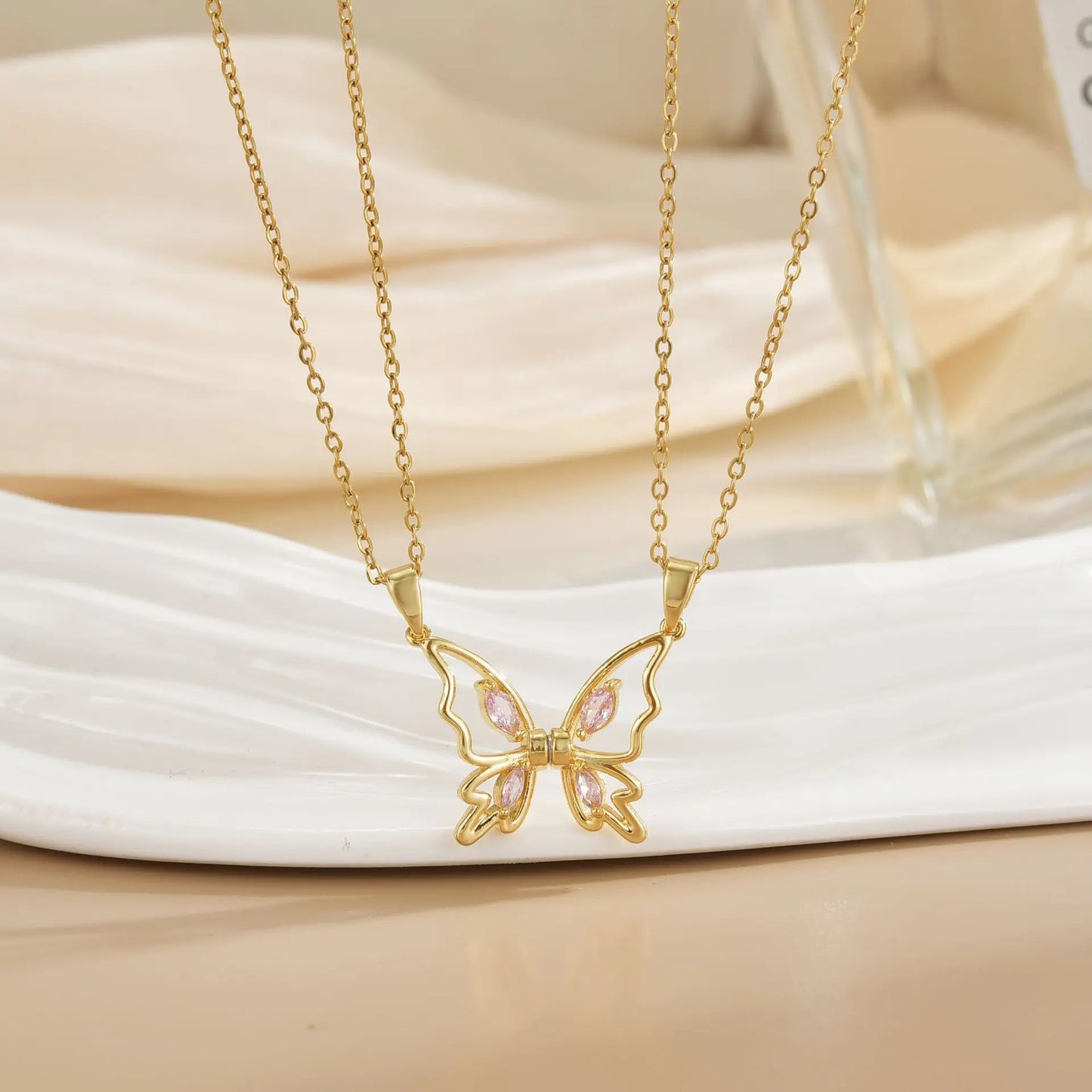 Magnetic Sun & Moon Necklace Set - Celestial Couple Jewelry