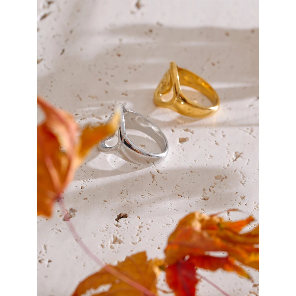 Conch Ocean Series Ring - Real Gold PVD Plated Fashion Charm Ring