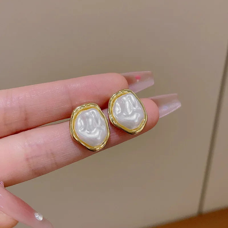 Irregular Pearl Earrings