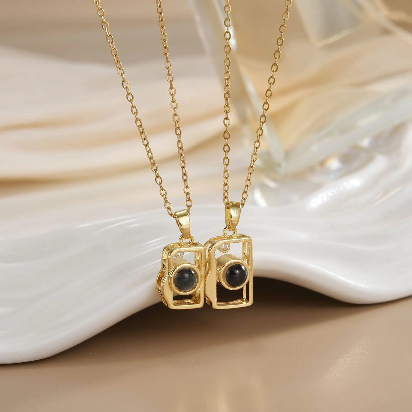Magnetic Sun & Moon Necklace Set - Celestial Couple Jewelry