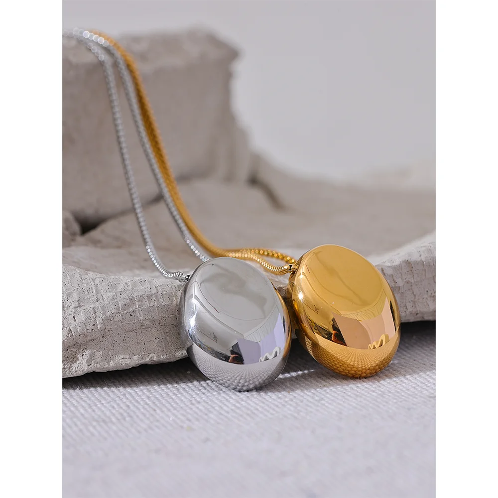 Minimalist Long Unisex Sweater Chain - 316L Stainless Steel Waterproof Necklace