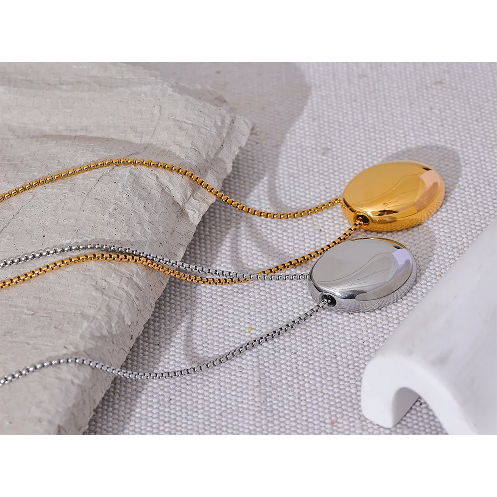 Minimalist Long Unisex Sweater Chain - 316L Stainless Steel Waterproof Necklace