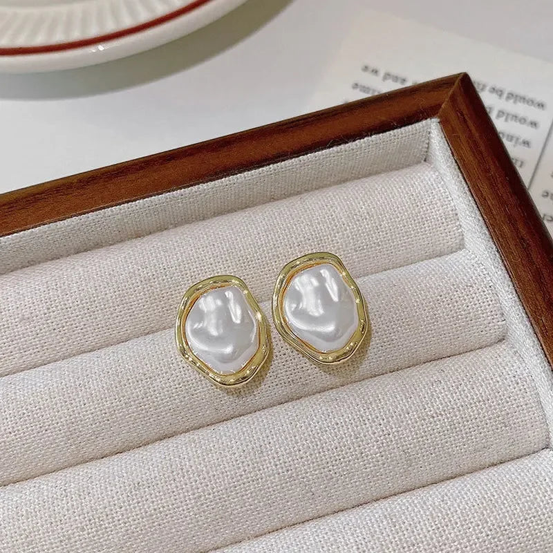 Irregular Pearl Earrings