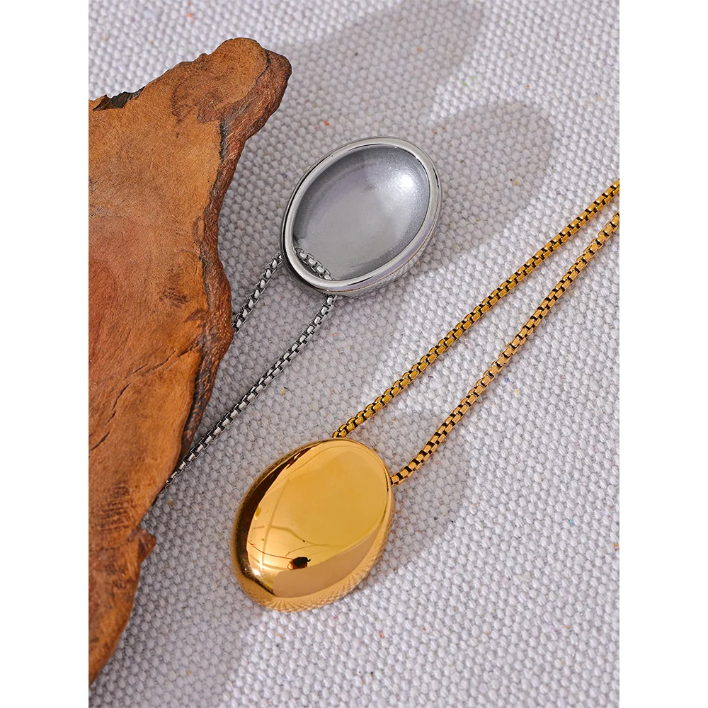 Minimalist Long Unisex Sweater Chain - 316L Stainless Steel Waterproof Necklace