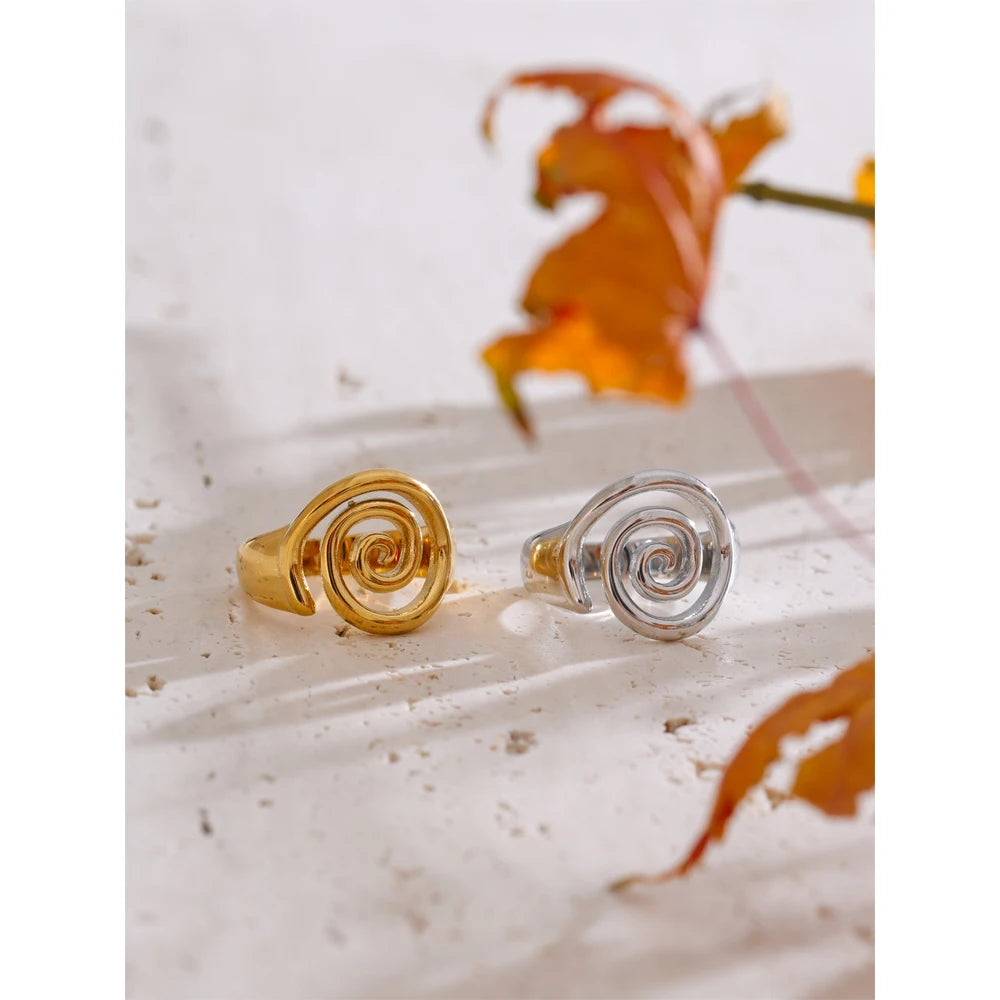 Conch Ocean Series Ring - Real Gold PVD Plated Fashion Charm Ring