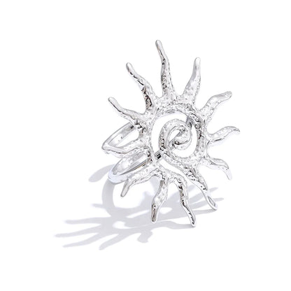 Adjustable Sun Ring - 18K Gold Plated Stainless Steel for Women