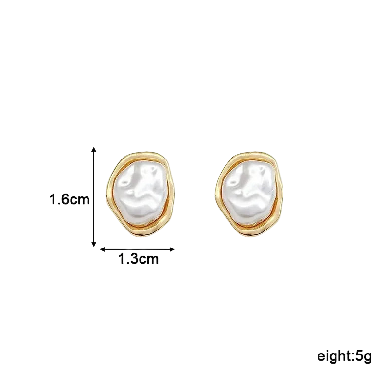 Irregular Pearl Earrings