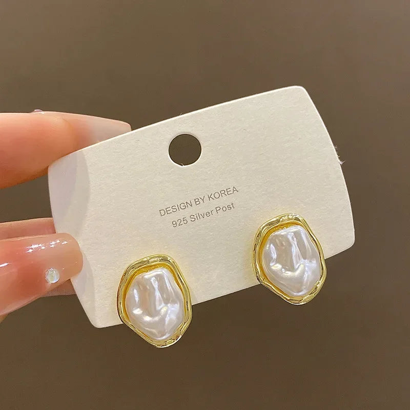 Irregular Pearl Earrings