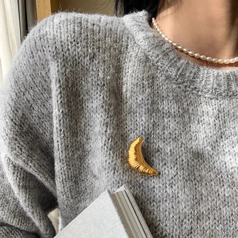 The Croissant Pin: Your Tiny Luxury Touch