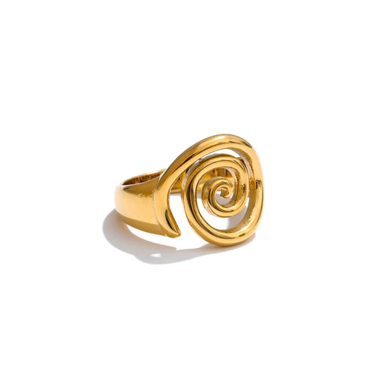Conch Ocean Series Ring - Real Gold PVD Plated Fashion Charm Ring