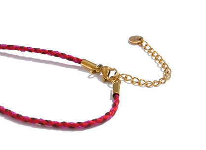 Gold rope chain - handmade natural stone necklace for women | Pure Vita Dubai