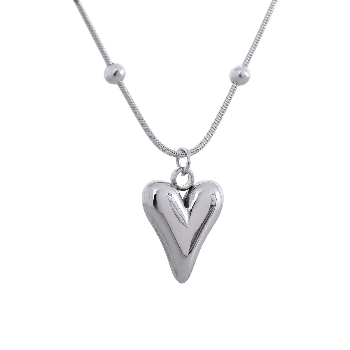 Heart necklace - 18K gold plated stainless steel choker for women | Pure Vita Dubai
